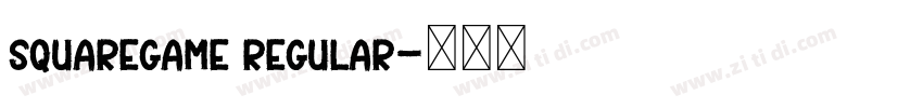 SquareGame Regular字体转换